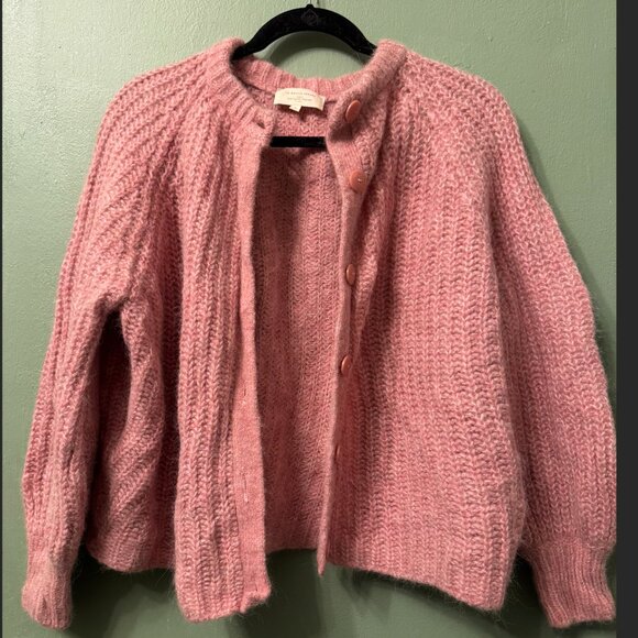 Sezane Emile Pink Cardigan Sweater - Picture 8 of 9
